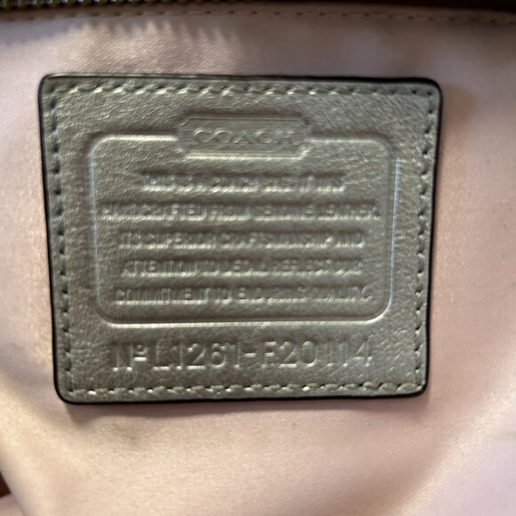 COACH Ashley Silver and ivory Shoulder Bag- crossbody bag not included - Picture 10 of 13